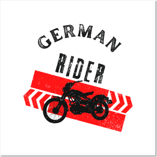 Motorcycle Vintage German Biker Posters and Art